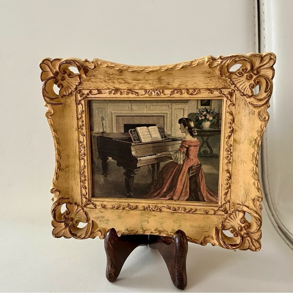 Vintage Style plastic Framed Art Print 6/7 inch